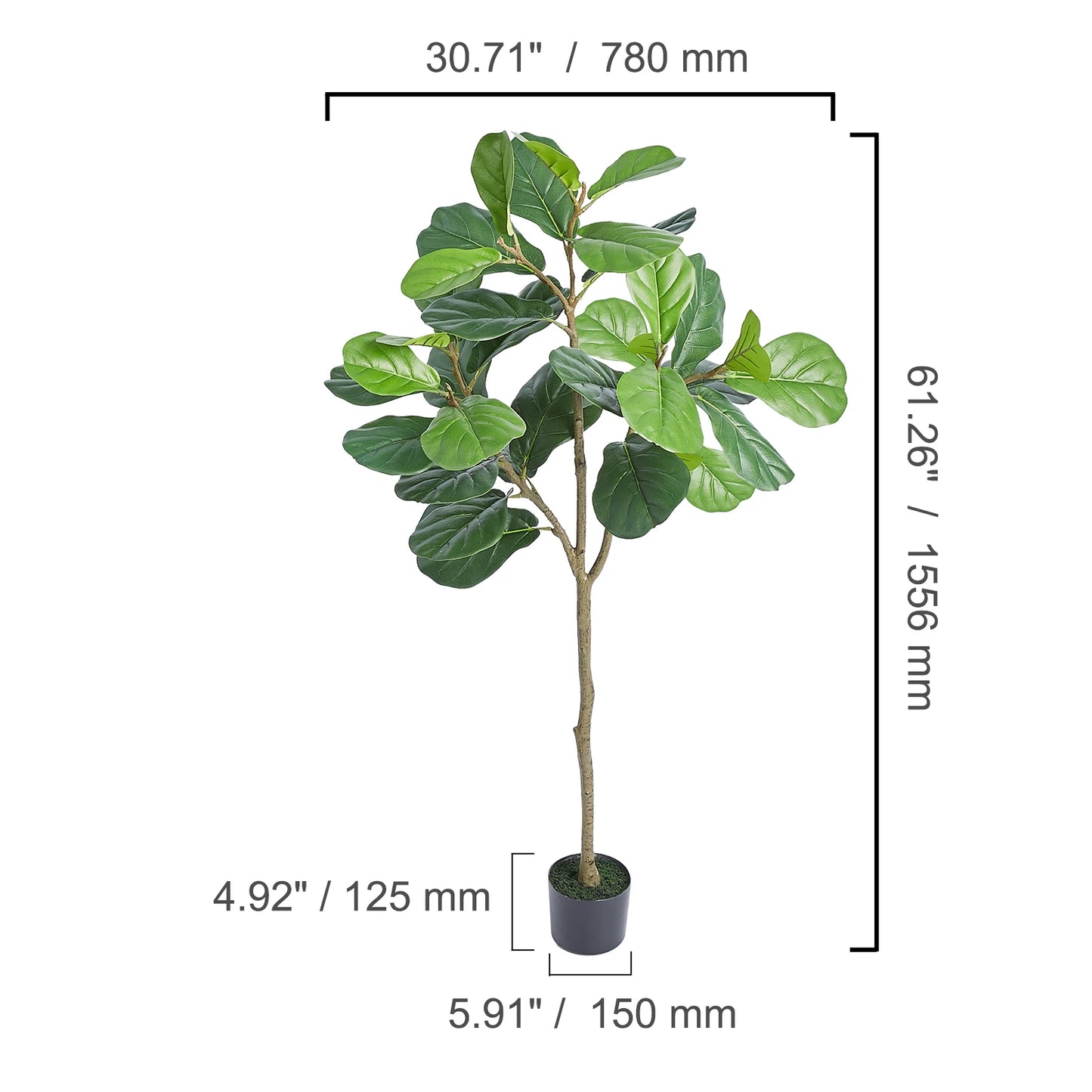 SucceBuy Artificial Olive Tree Faux Plant Home Decor