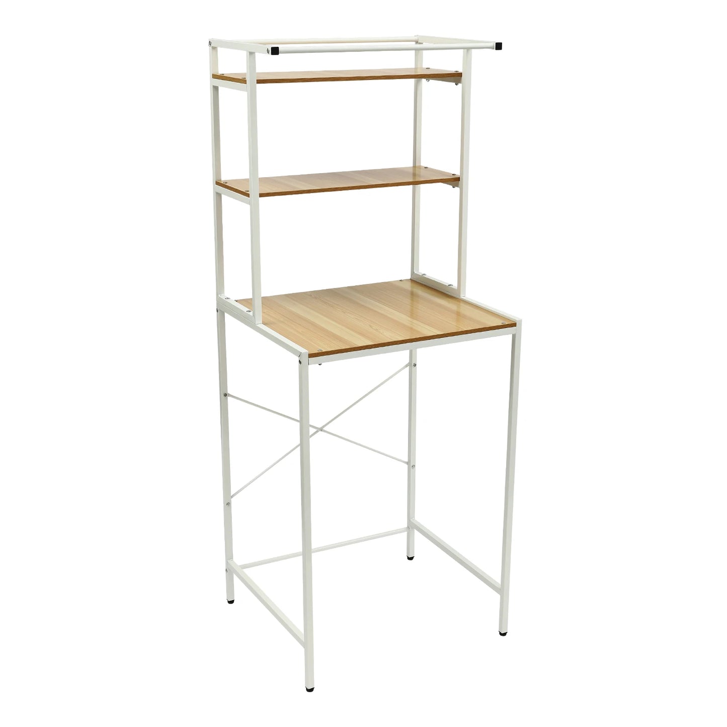 Triple Tier Washer And Dryer Shelf Cabinet Over Washing Machine