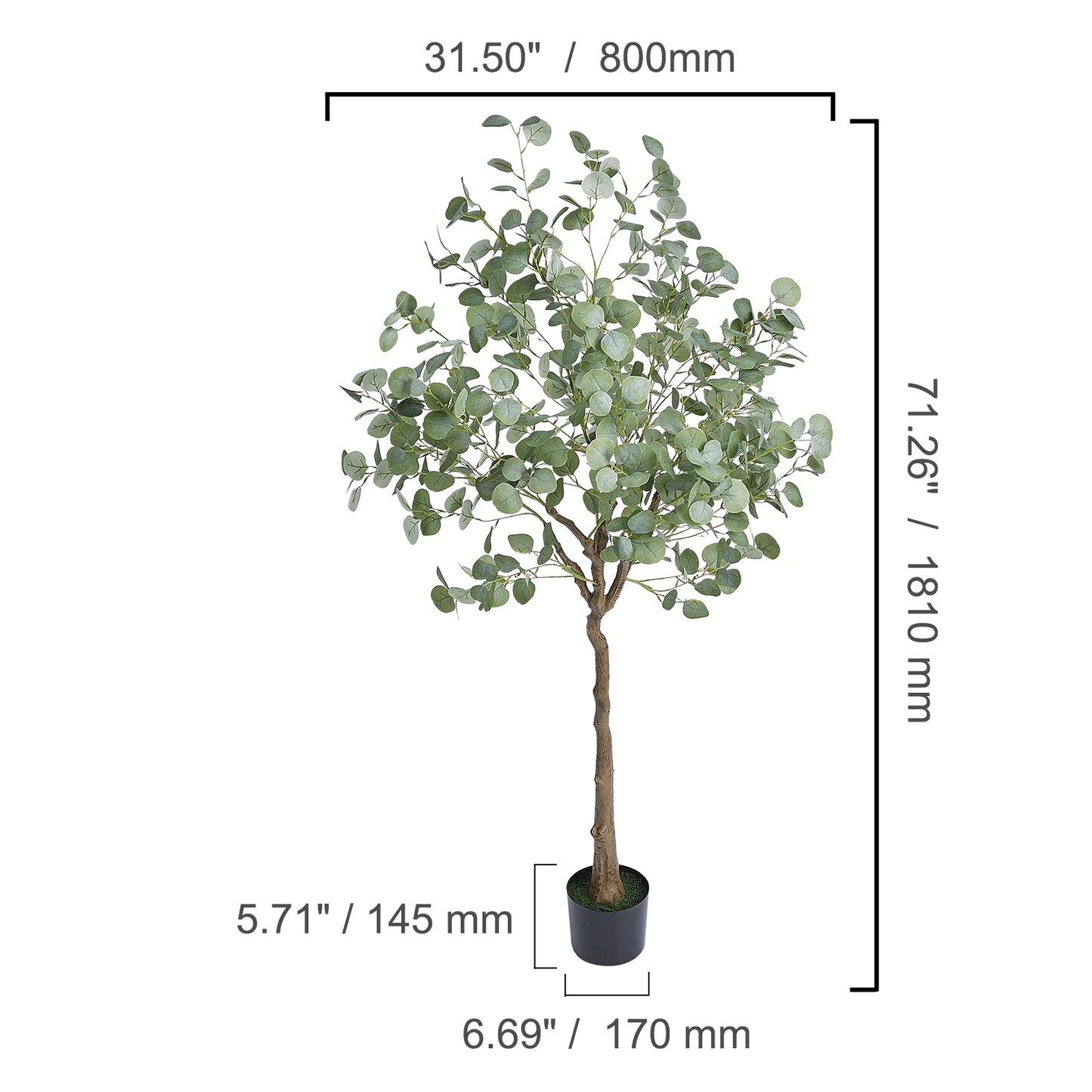 SucceBuy Artificial Olive Tree Faux Plant Home Decor