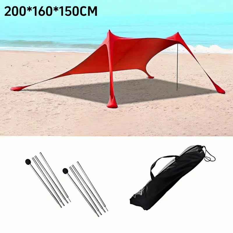 Family Beach Tent UV Protection Canopy for Outdoor Camping