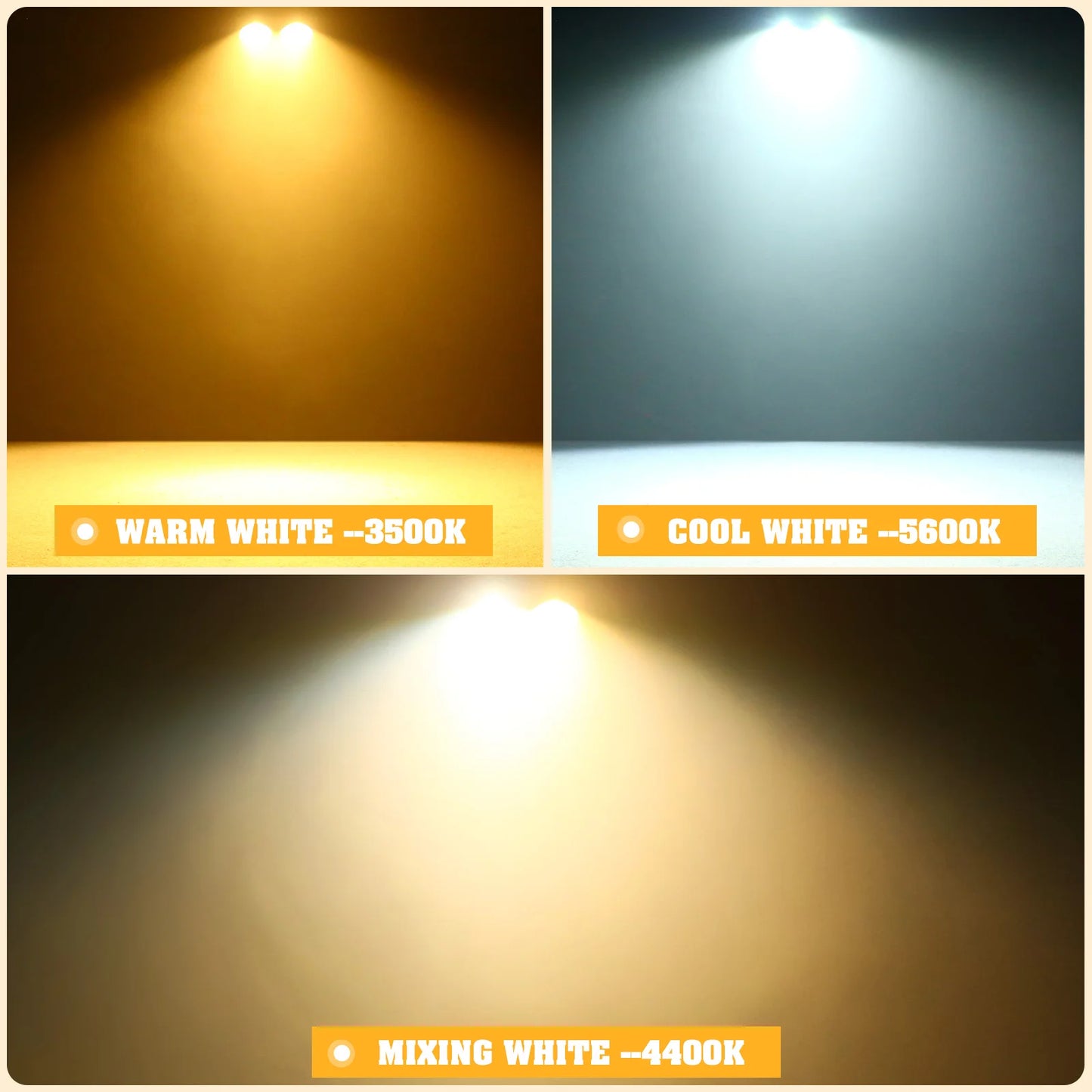 U'King 4 Pieces 200W COB Par Light DMX Stage Lighting