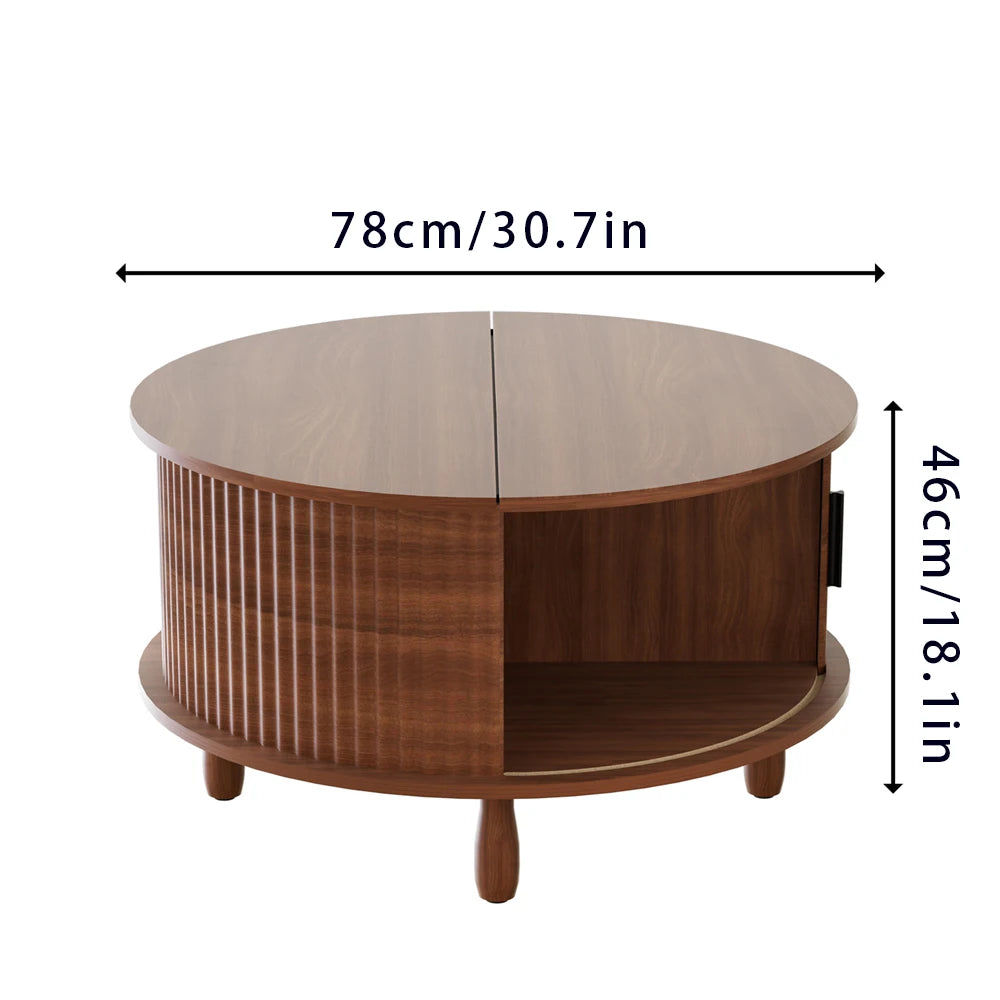 Lift Top Coffee Table With Storage Farmhouse Wood Rustic Living Room