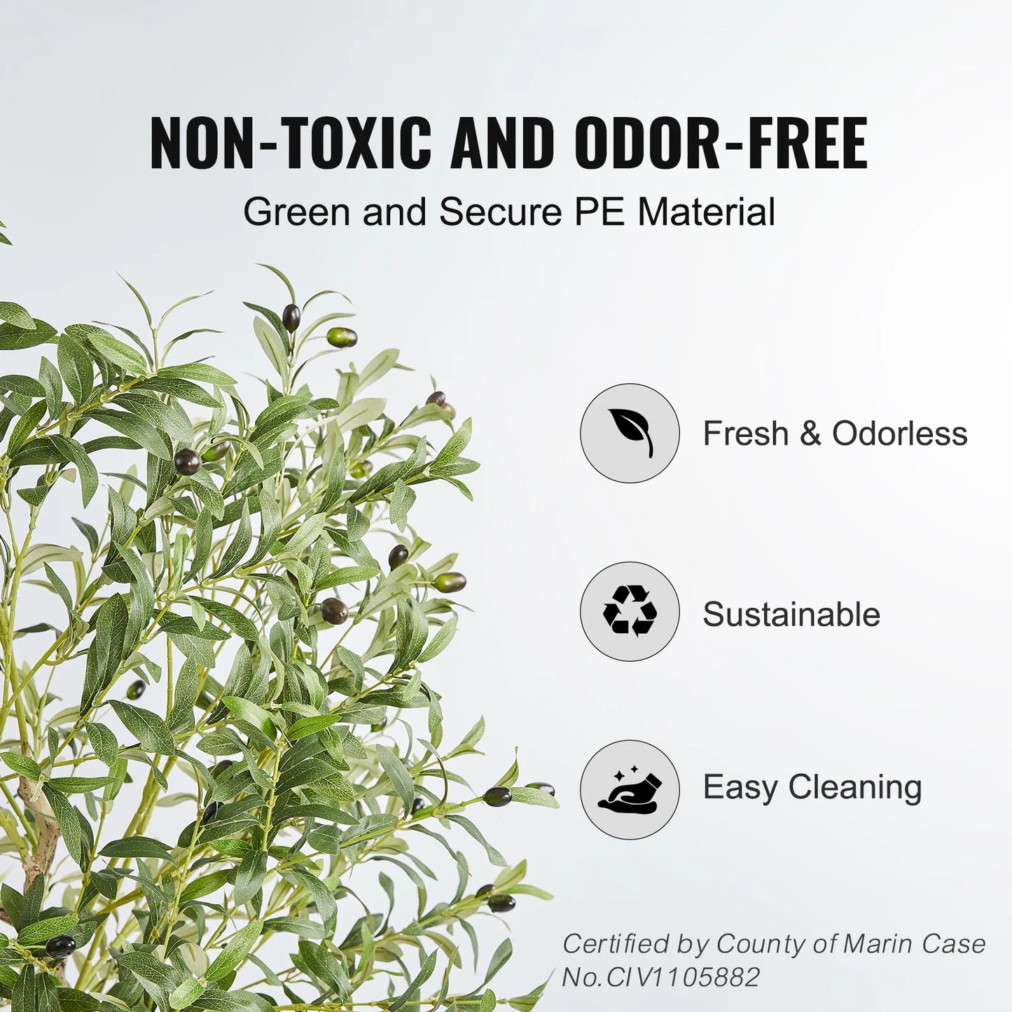 SucceBuy Artificial Olive Tree Faux Plant Home Decor