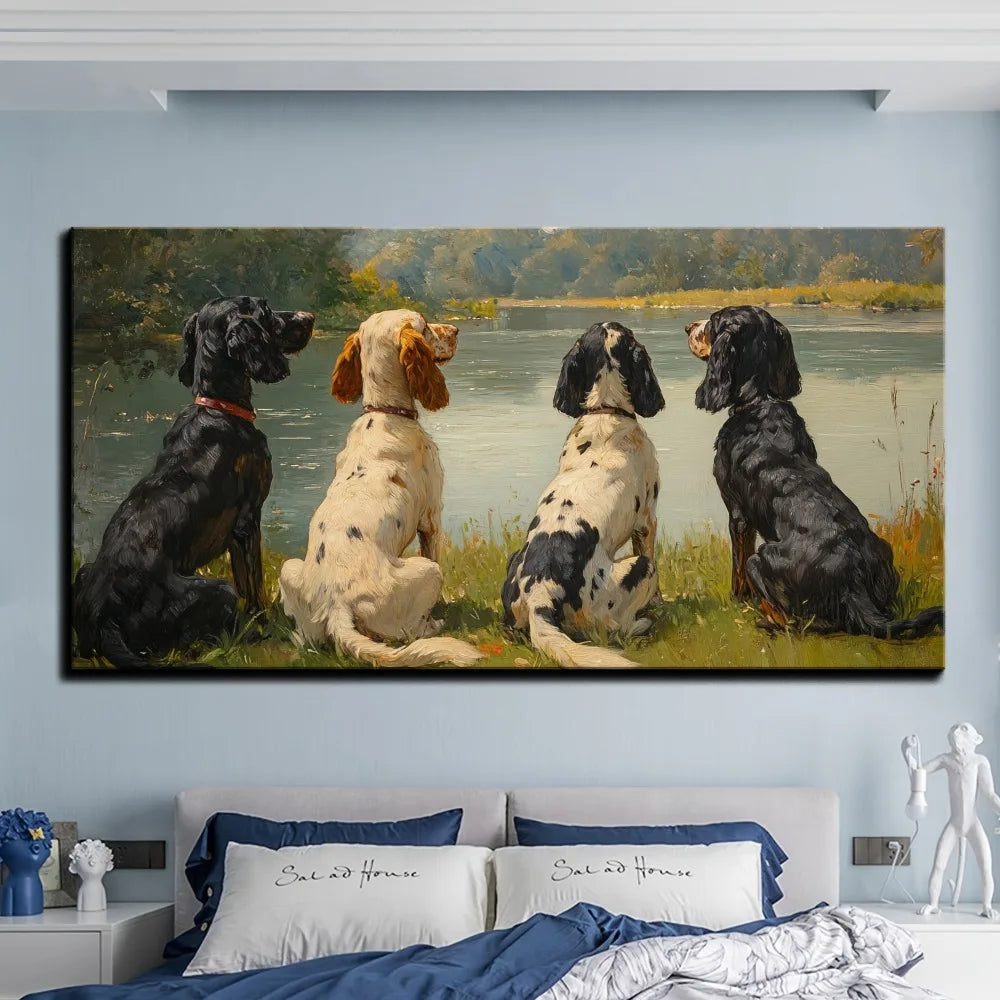 Natural Landscape Painting Victorian Style Interior Decoration Artwork
