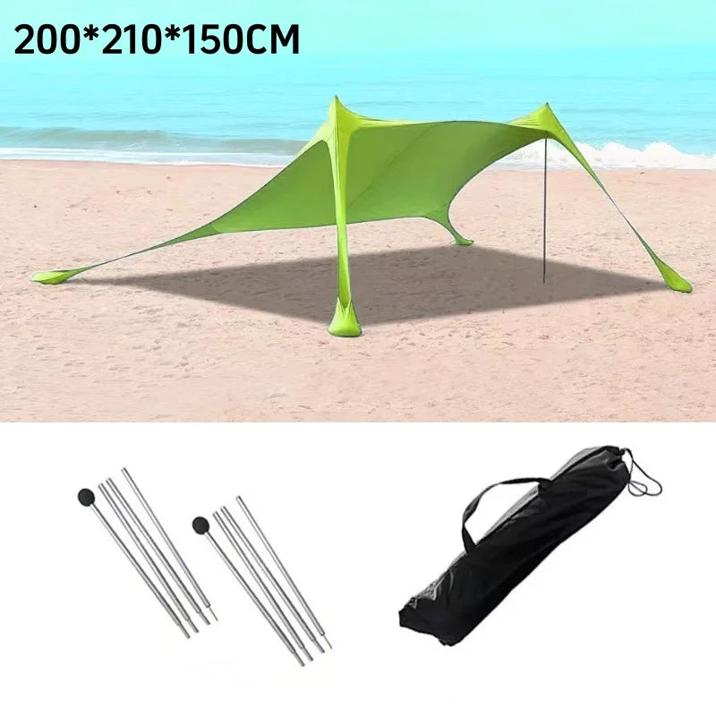 Family Beach Tent UV Protection Canopy for Outdoor Camping