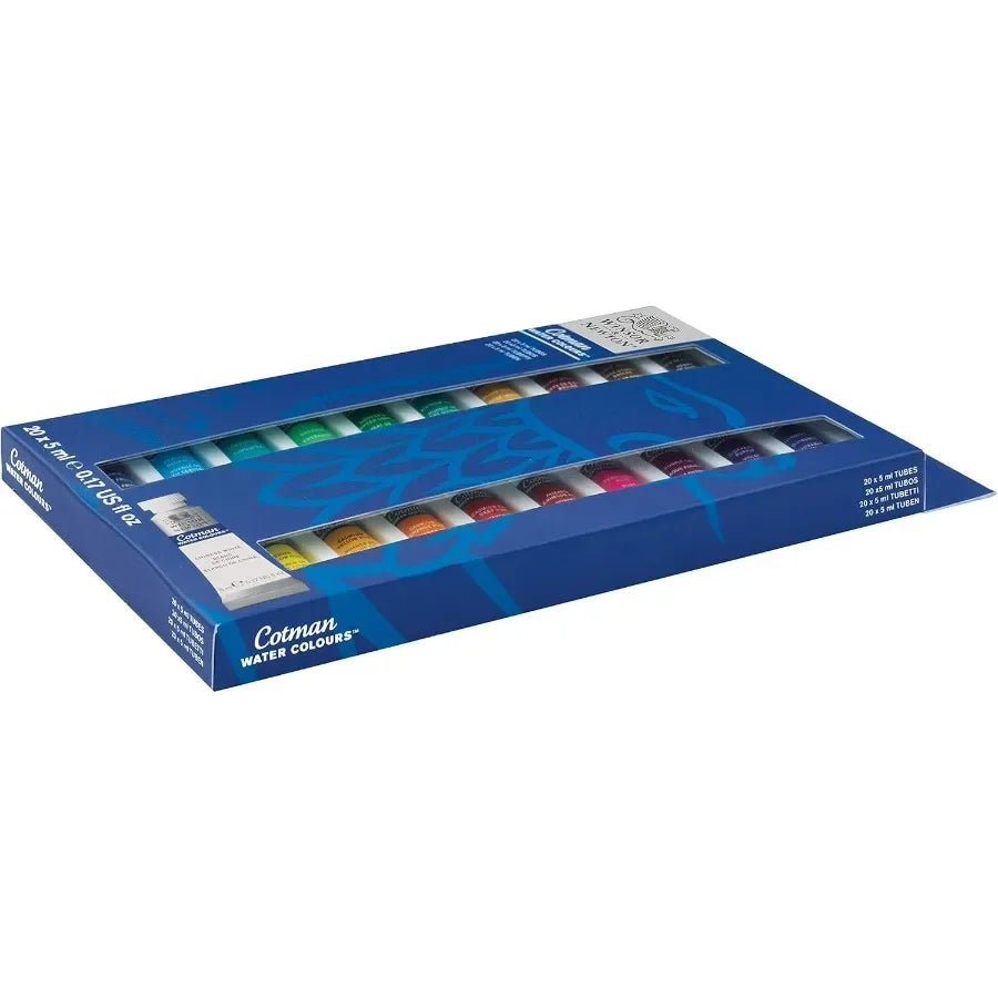 Watercolor Paint Set 20 Tubes for Beginners and Artists
