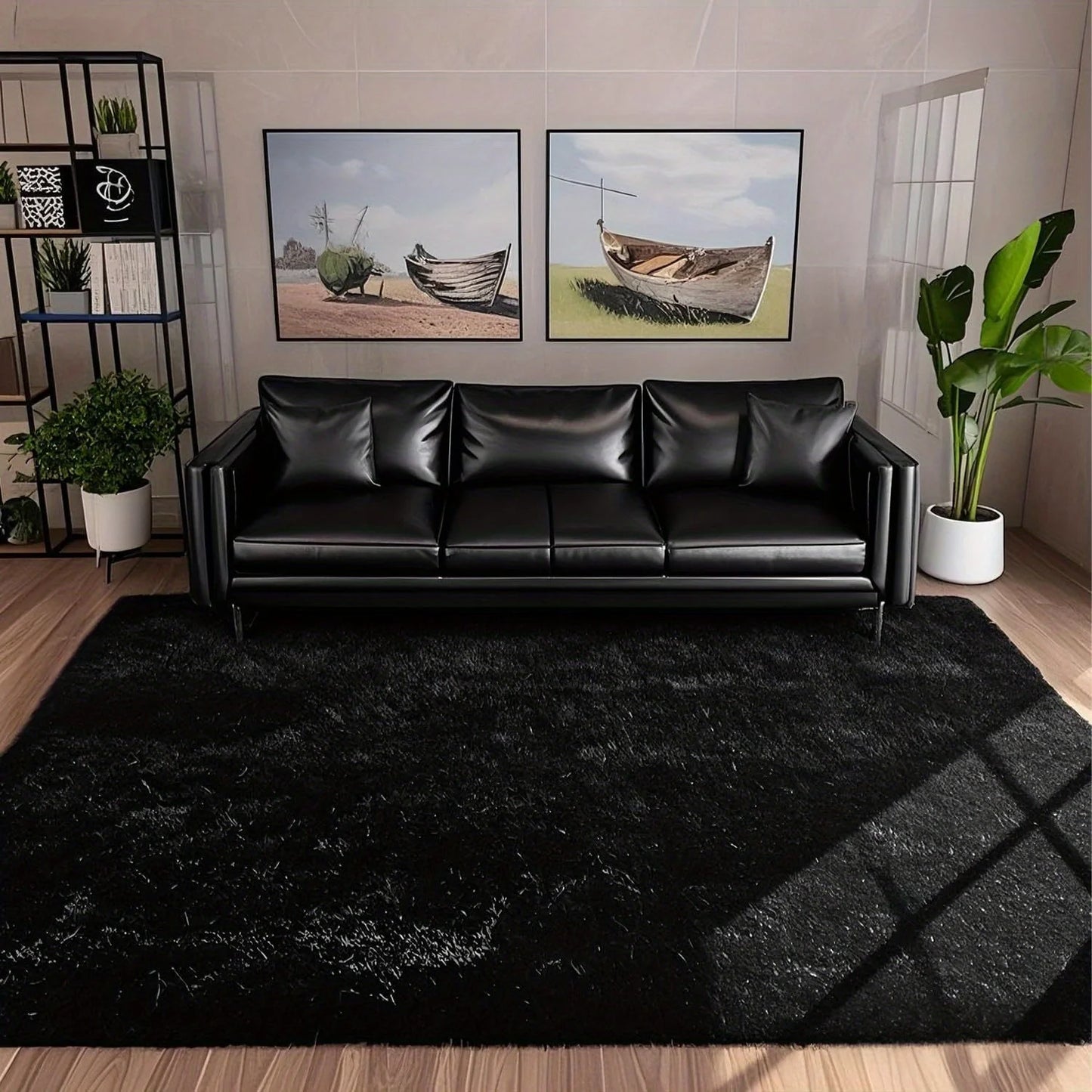 Geometric Plush Bedroom Rug 100 Percent Polyester Rectangle European Style
