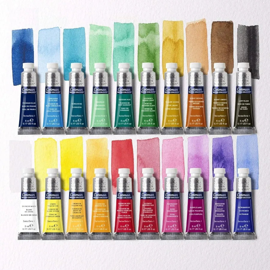 Watercolor Paint Set 20 Tubes for Beginners and Artists