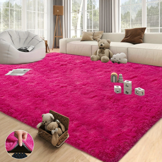 Non Slip Shag Rug For Living Room Nursery Plush Stickers