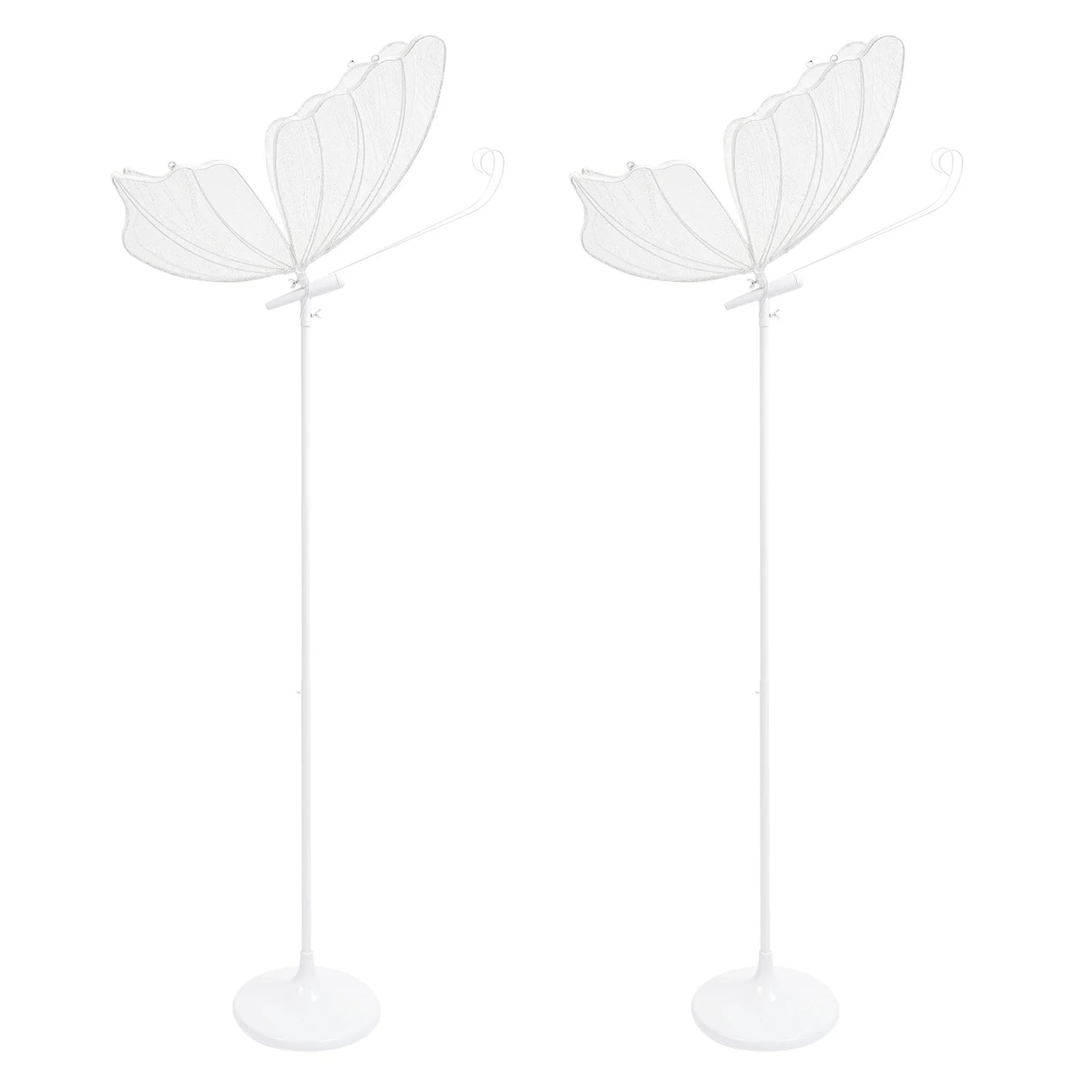 Romantic Butterfly Floor Lamp Set Of 2 48W LED Decoration Lights