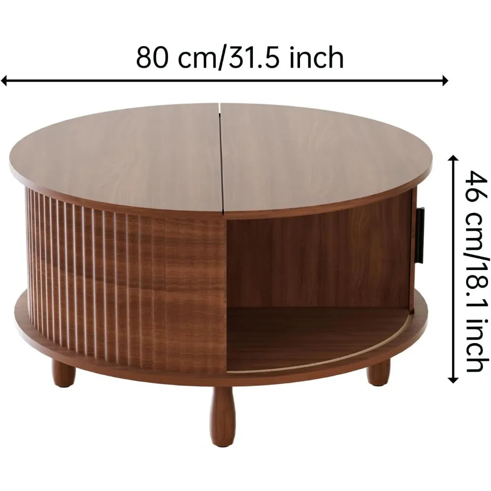 Lift Top Coffee Table With Storage Farmhouse Wood Rustic Living Room