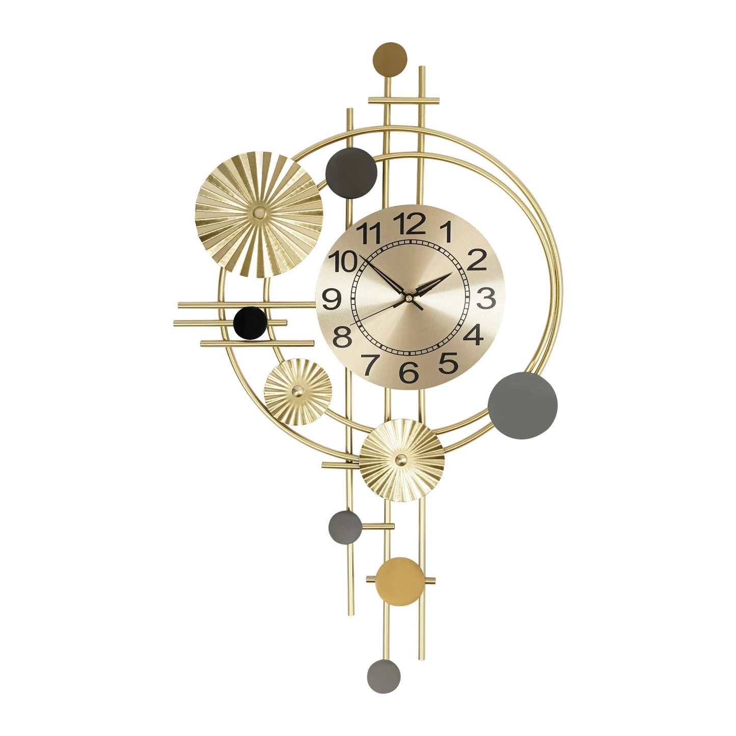 Modern Decorative Wall Clock Silent Non Ticking For Indoor Decor