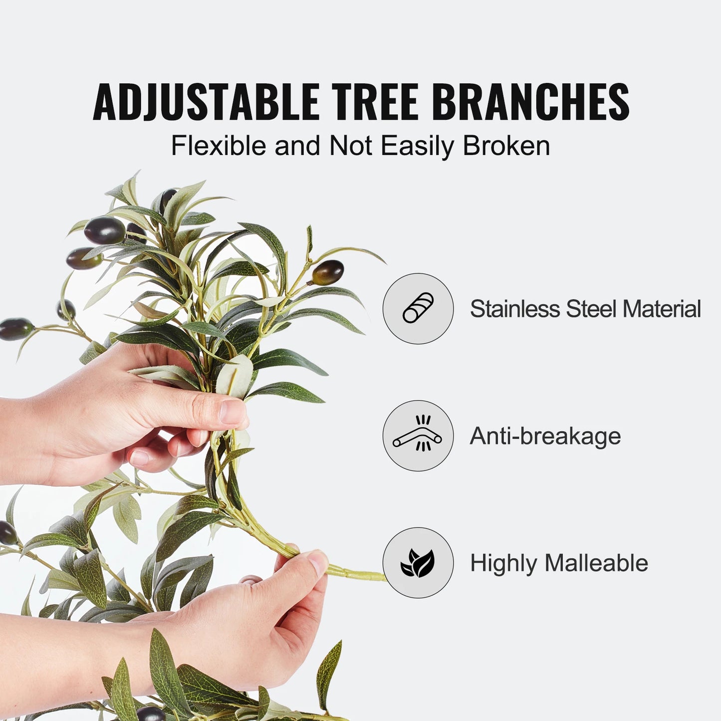 SucceBuy Artificial Olive Tree Faux Plant Home Decor