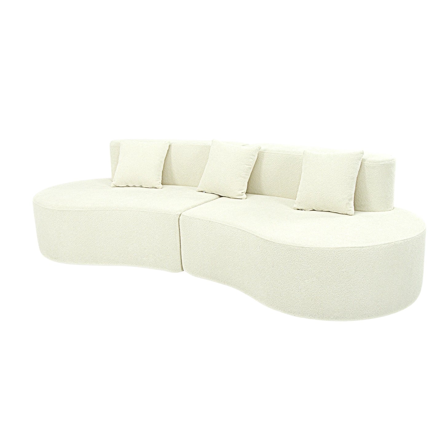 Curved Half Moon Modular Sectional Sofa Living Room