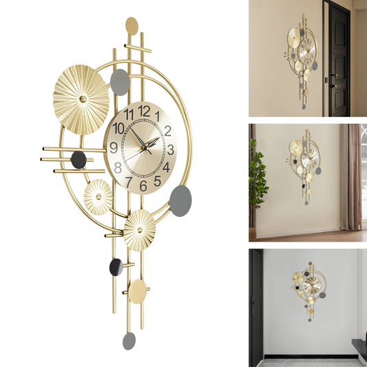 Modern Decorative Wall Clock Silent Non Ticking For Indoor Decor