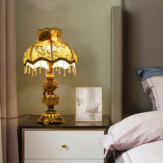 Bymaocar European Table Lamp 100 To 260V Bedside Desk Light