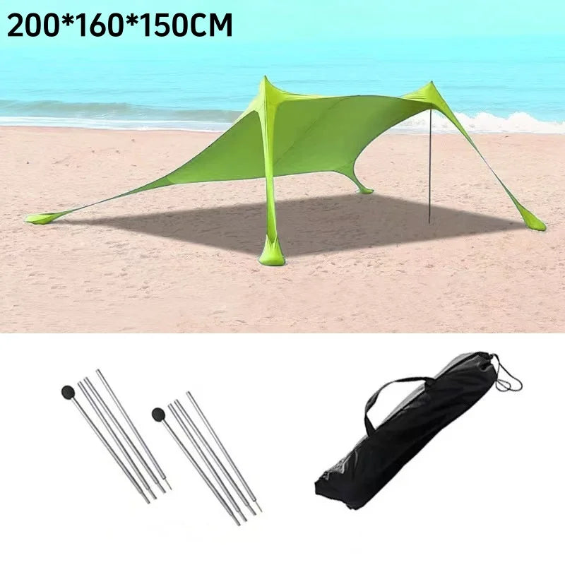 Family Beach Tent UV Protection Canopy for Outdoor Camping