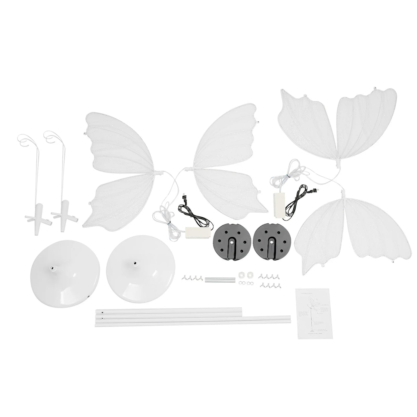 Romantic Butterfly Floor Lamp Set Of 2 48W LED Decoration Lights