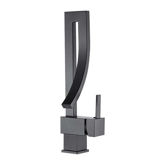 Wanmivezlo Bathroom Basin Faucet Deck Mounted Waterfall Mixer Tap