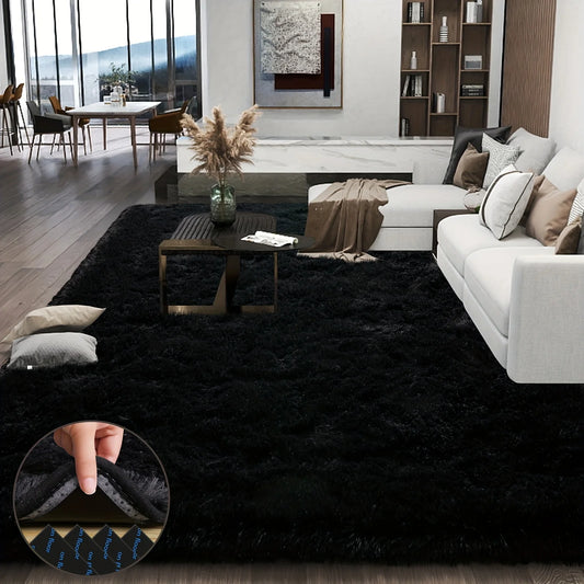 Geometric Plush Bedroom Rug 100 Percent Polyester Rectangle European Style